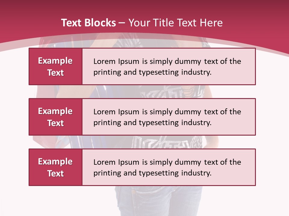 Gift Mall Bag PowerPoint Template