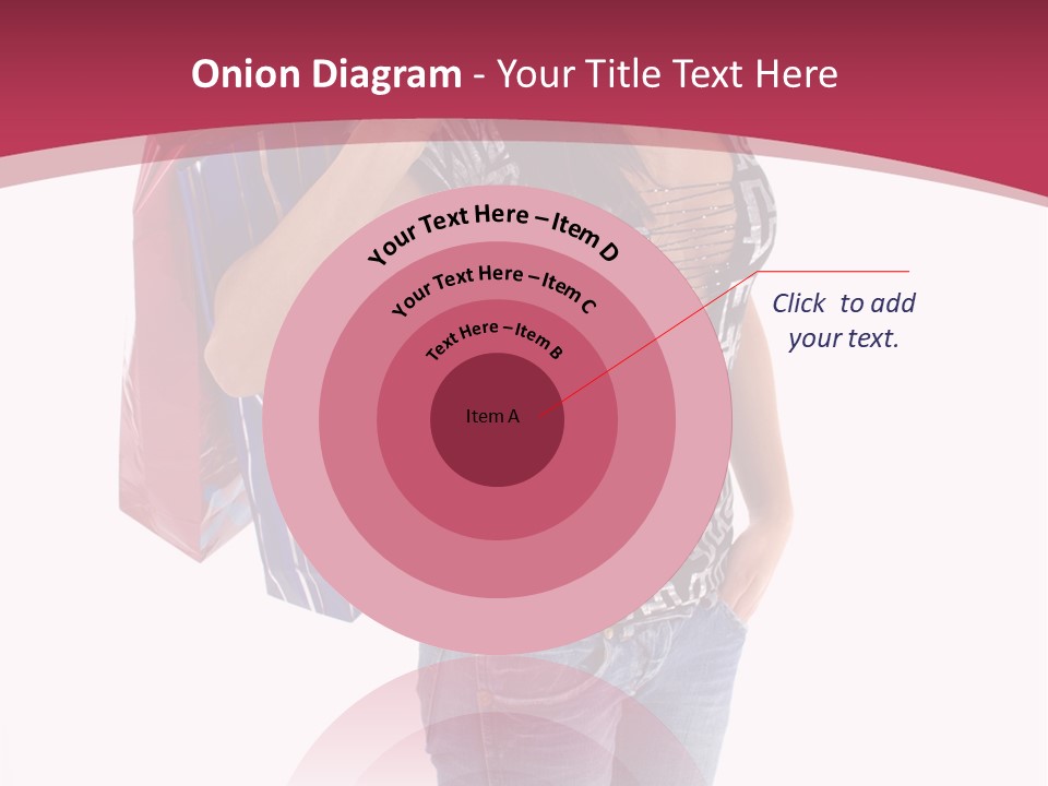 Gift Mall Bag PowerPoint Template