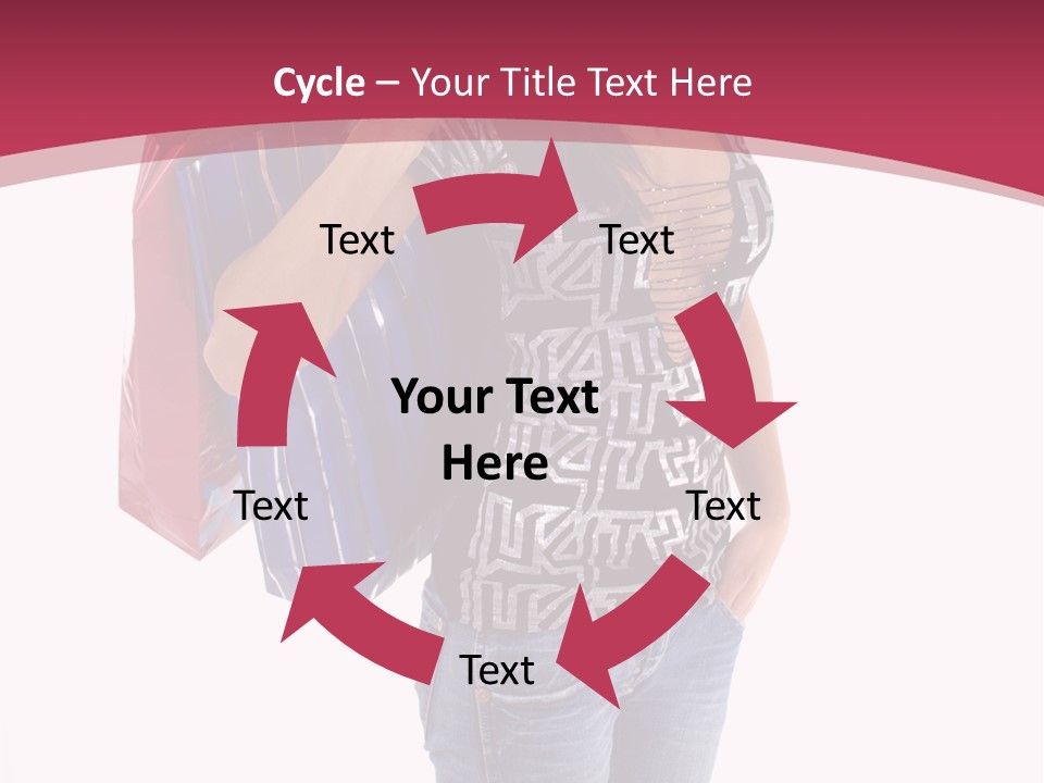 Gift Mall Bag PowerPoint Template