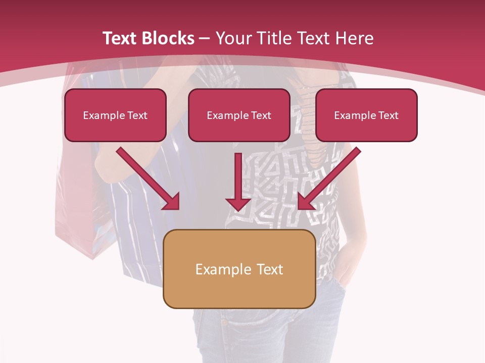 Gift Mall Bag PowerPoint Template