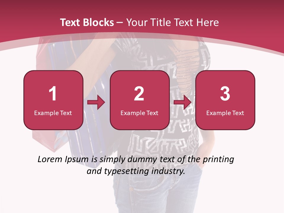 Gift Mall Bag PowerPoint Template