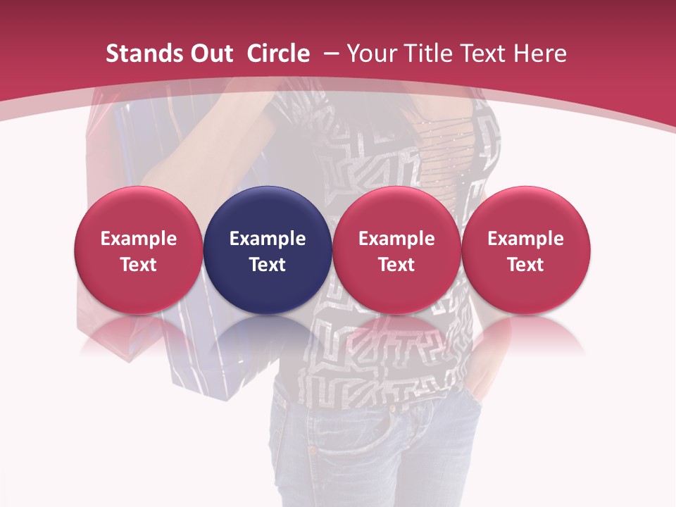 Gift Mall Bag PowerPoint Template