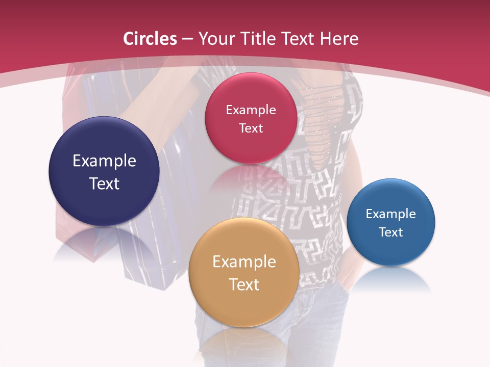 Gift Mall Bag PowerPoint Template