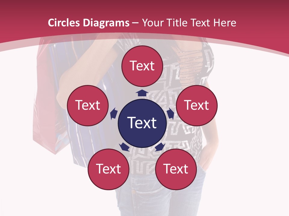 Gift Mall Bag PowerPoint Template