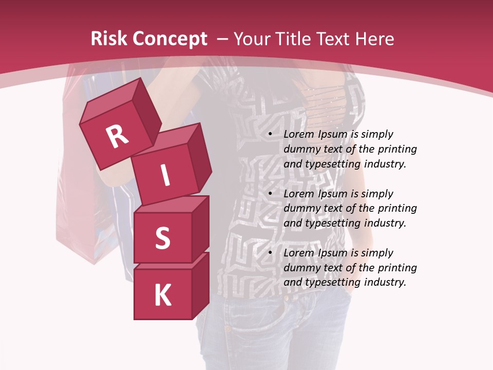 Gift Mall Bag PowerPoint Template