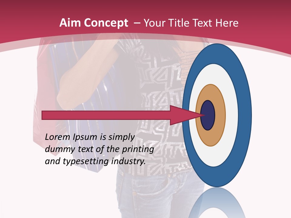 Gift Mall Bag PowerPoint Template