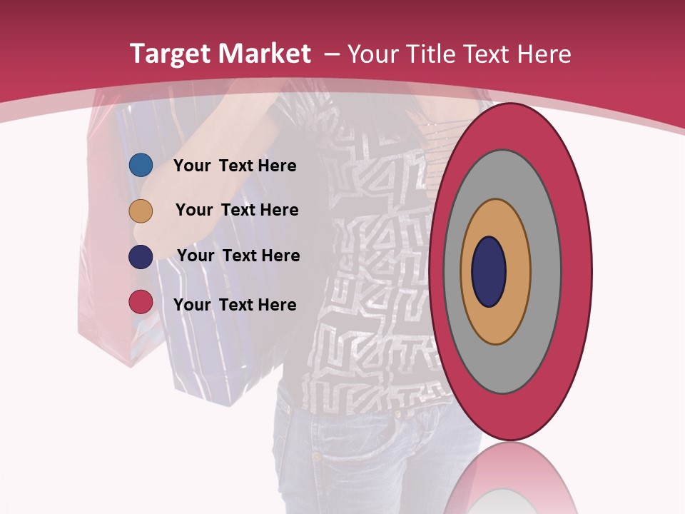 Gift Mall Bag PowerPoint Template