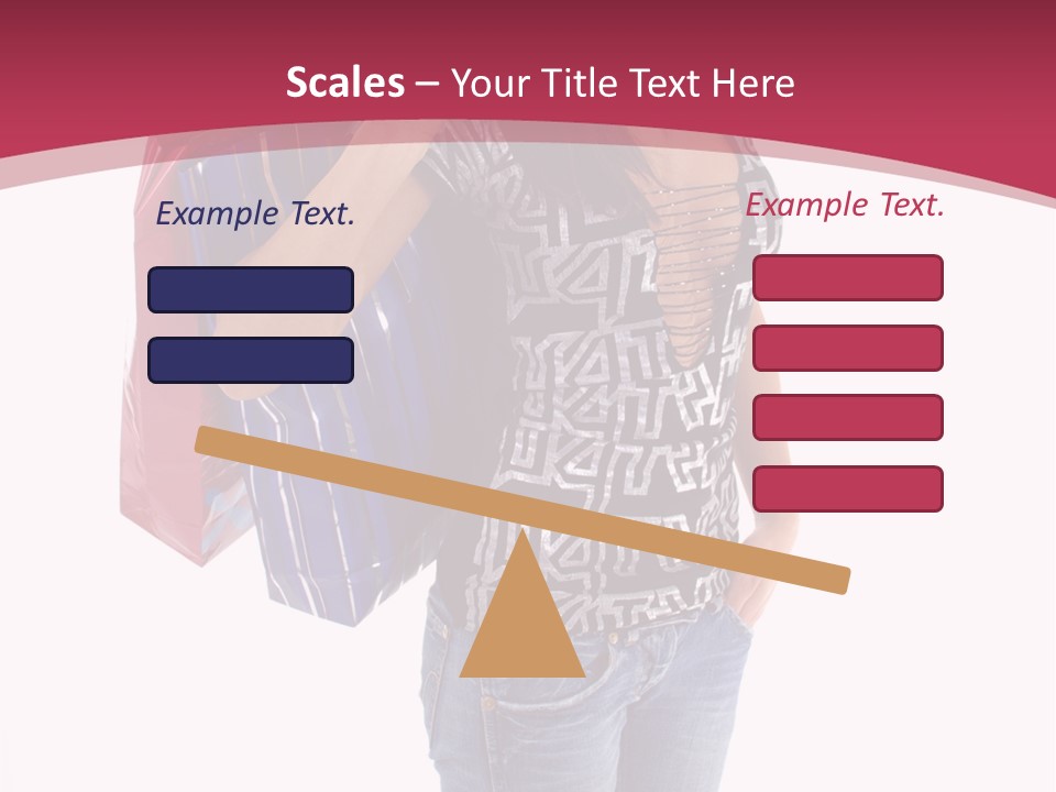 Gift Mall Bag PowerPoint Template