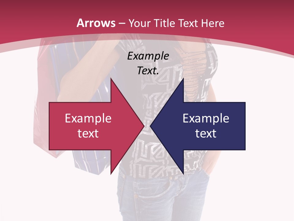 Gift Mall Bag PowerPoint Template