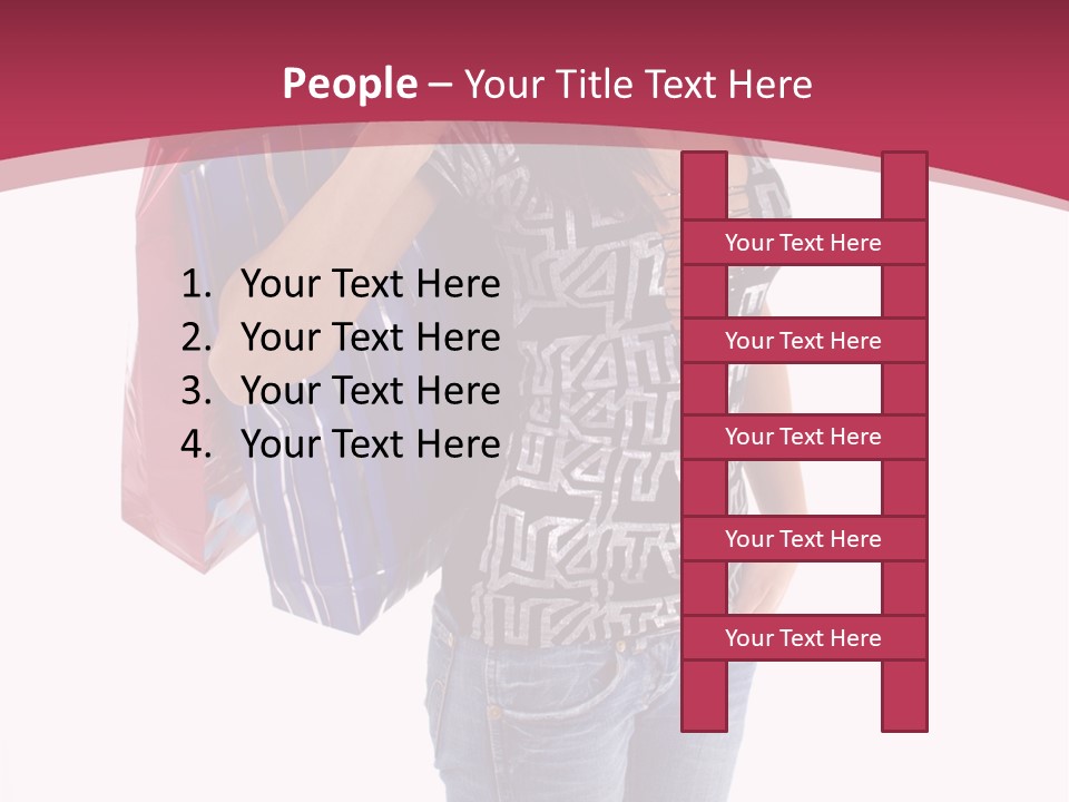 Gift Mall Bag PowerPoint Template