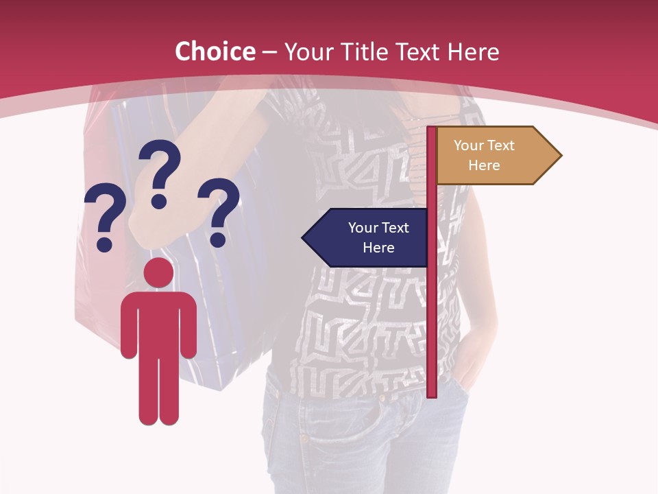 Gift Mall Bag PowerPoint Template