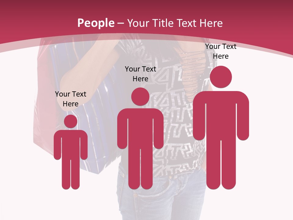 Gift Mall Bag PowerPoint Template