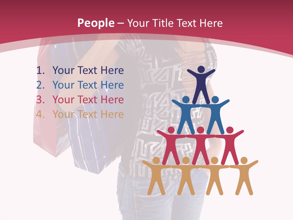 Gift Mall Bag PowerPoint Template