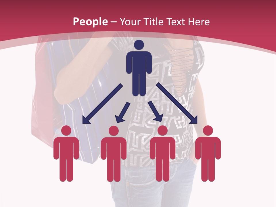 Gift Mall Bag PowerPoint Template