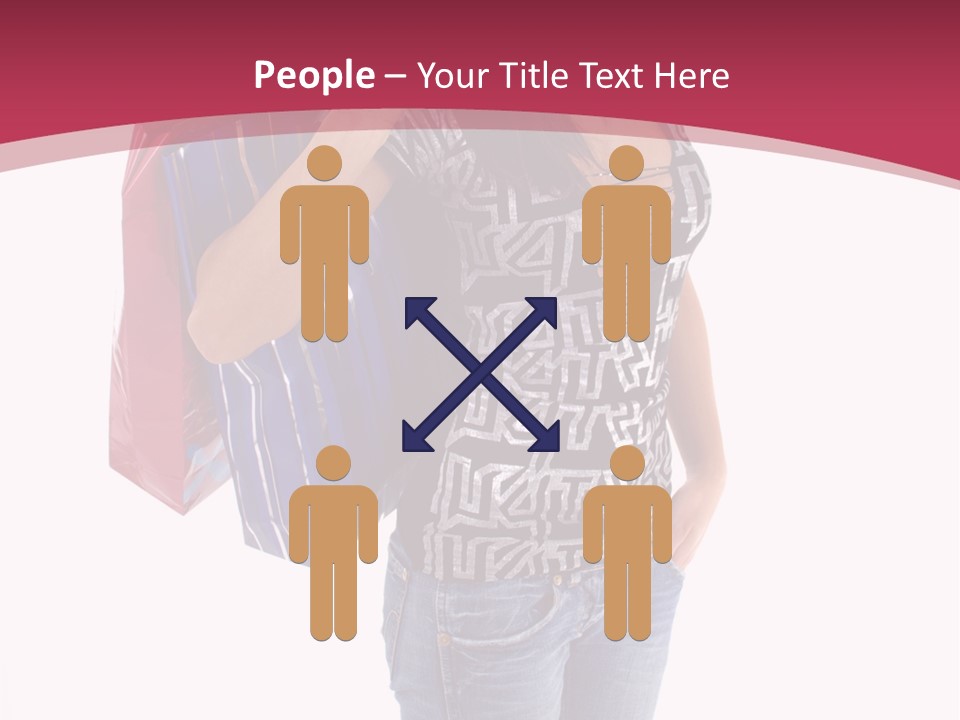 Gift Mall Bag PowerPoint Template