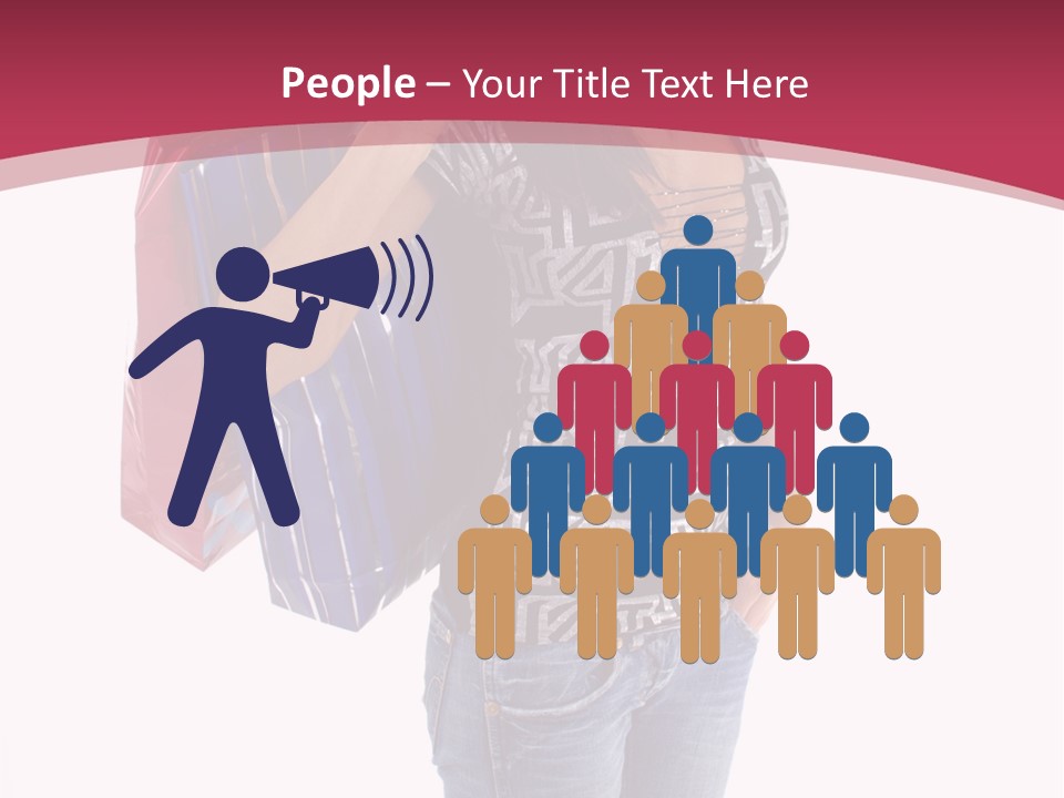 Gift Mall Bag PowerPoint Template