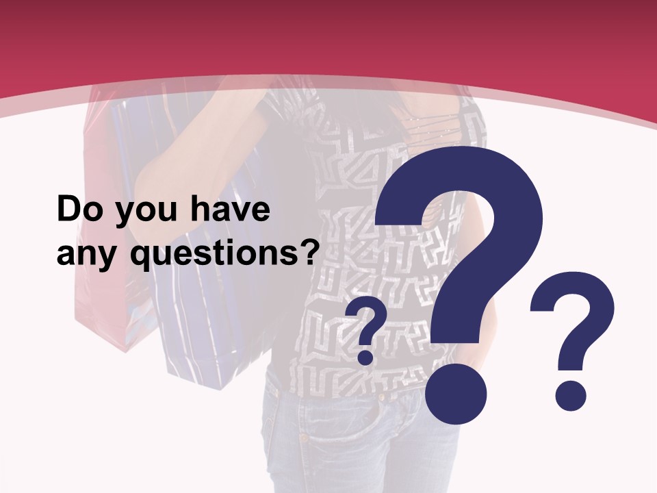 Gift Mall Bag PowerPoint Template