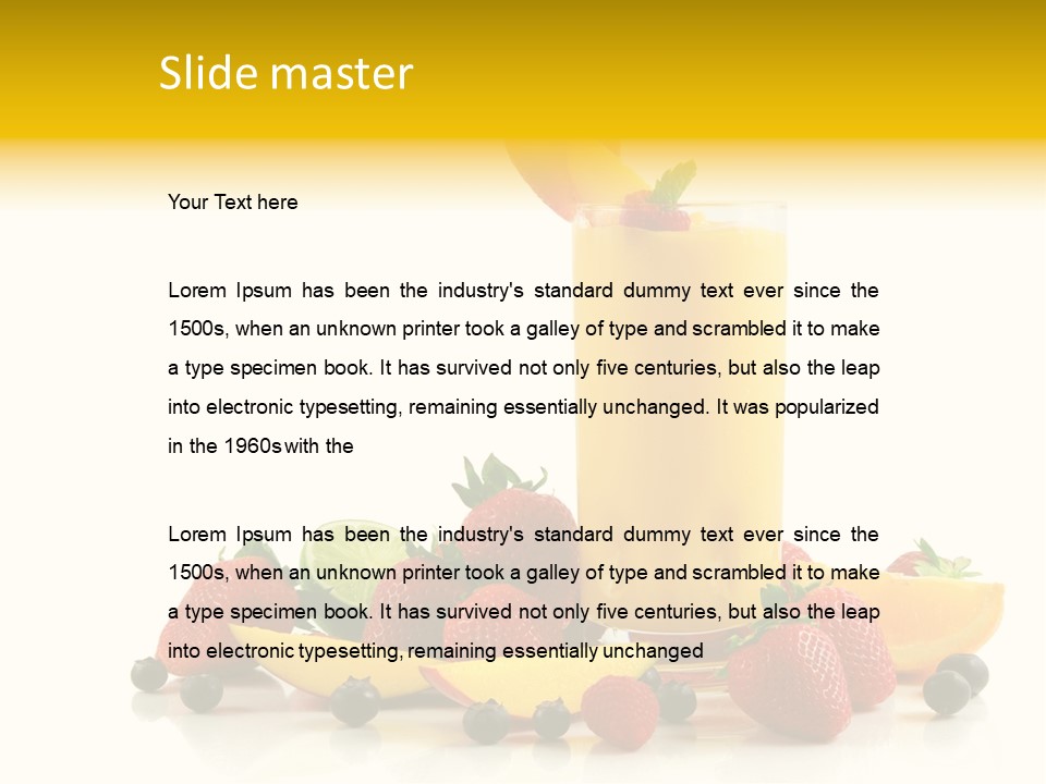 Summer Smoothie Refresh PowerPoint Template