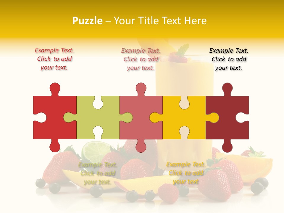 Summer Smoothie Refresh PowerPoint Template