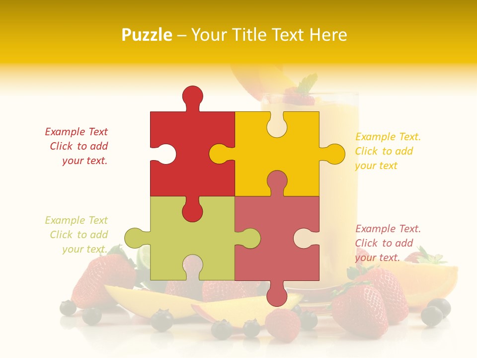 Summer Smoothie Refresh PowerPoint Template