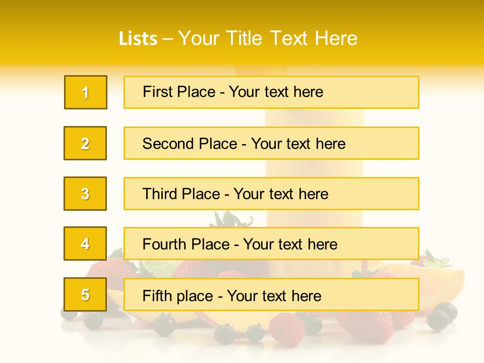 Summer Smoothie Refresh PowerPoint Template