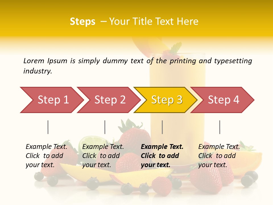 Summer Smoothie Refresh PowerPoint Template