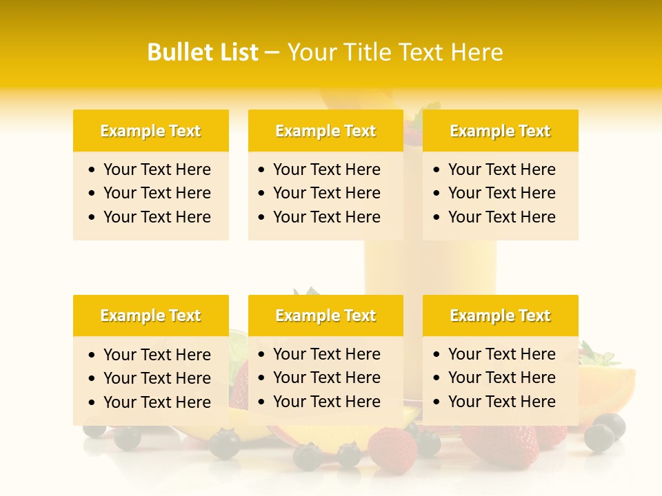 Summer Smoothie Refresh PowerPoint Template