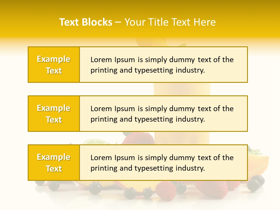Summer Smoothie Refresh PowerPoint Template