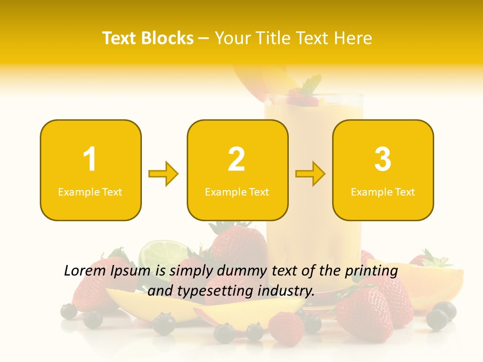 Summer Smoothie Refresh PowerPoint Template