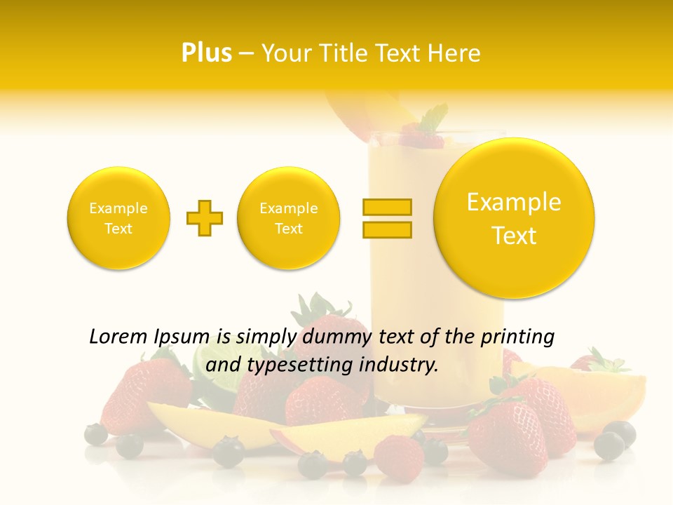 Summer Smoothie Refresh PowerPoint Template