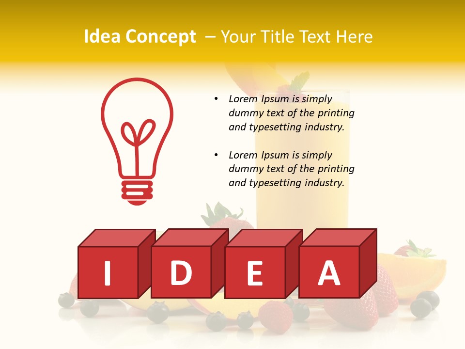 Summer Smoothie Refresh PowerPoint Template