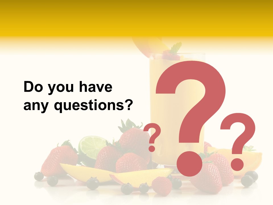 Summer Smoothie Refresh PowerPoint Template