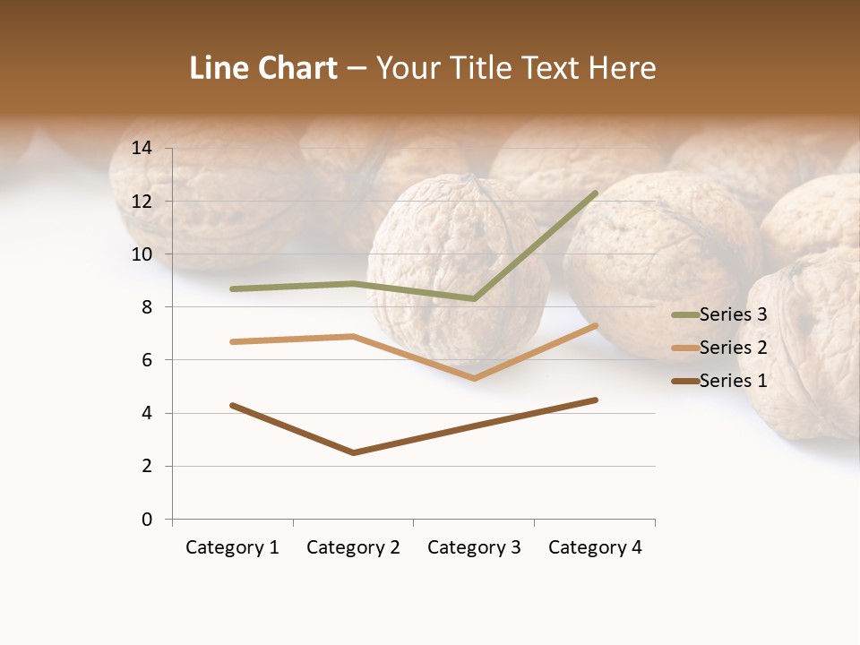 Walnut Diet Isolated On White PowerPoint Template
