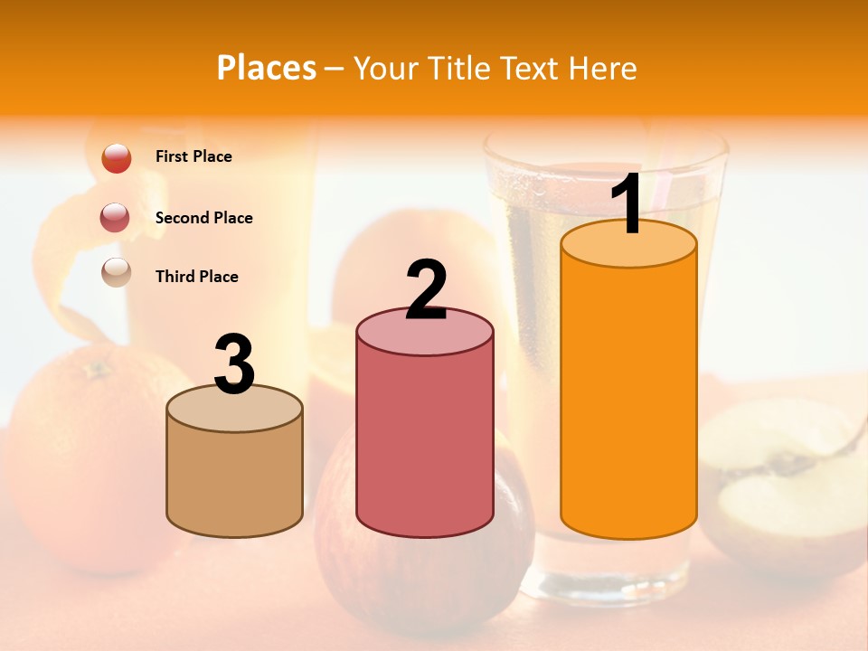 Orange Juice Vitamin Healthy PowerPoint Template