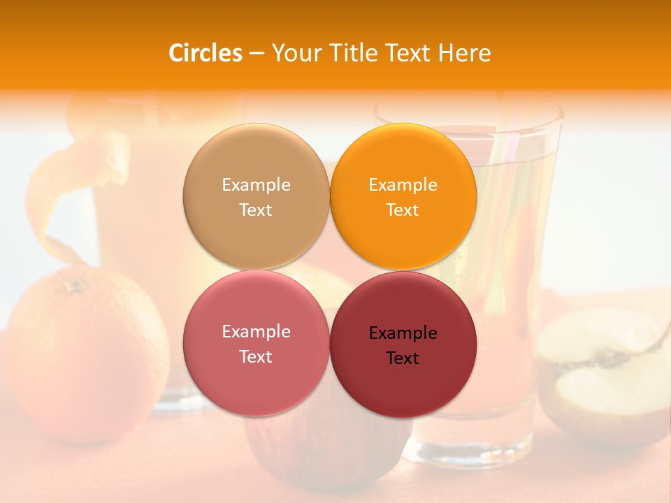 Orange Juice Vitamin Healthy PowerPoint Template