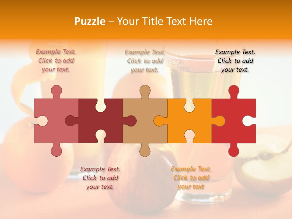 Orange Juice Vitamin Healthy PowerPoint Template