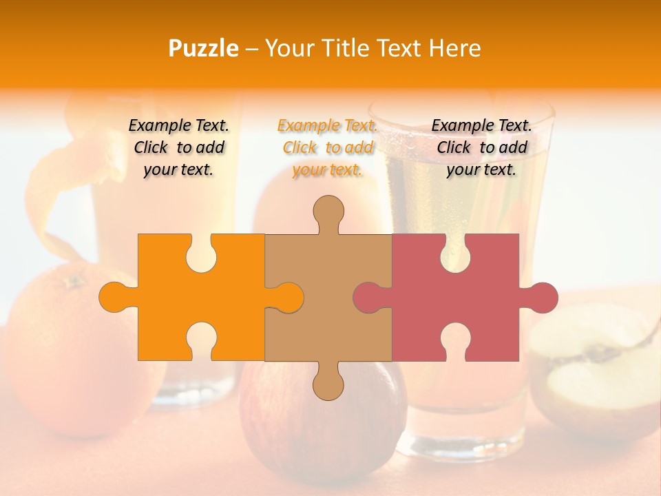 Orange Juice Vitamin Healthy PowerPoint Template