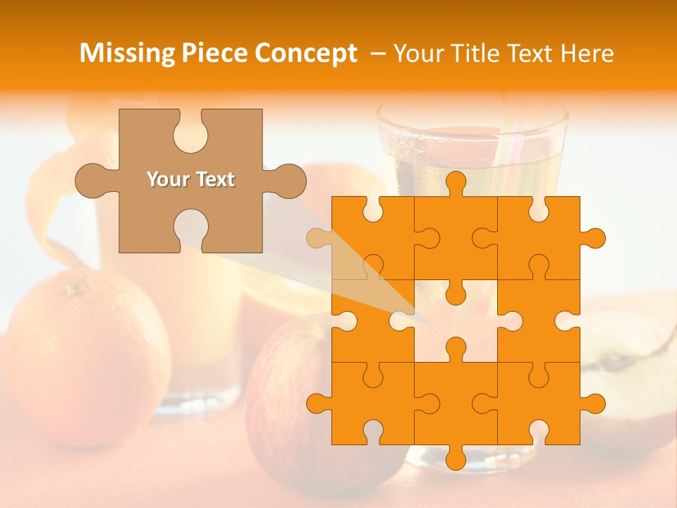 Orange Juice Vitamin Healthy PowerPoint Template