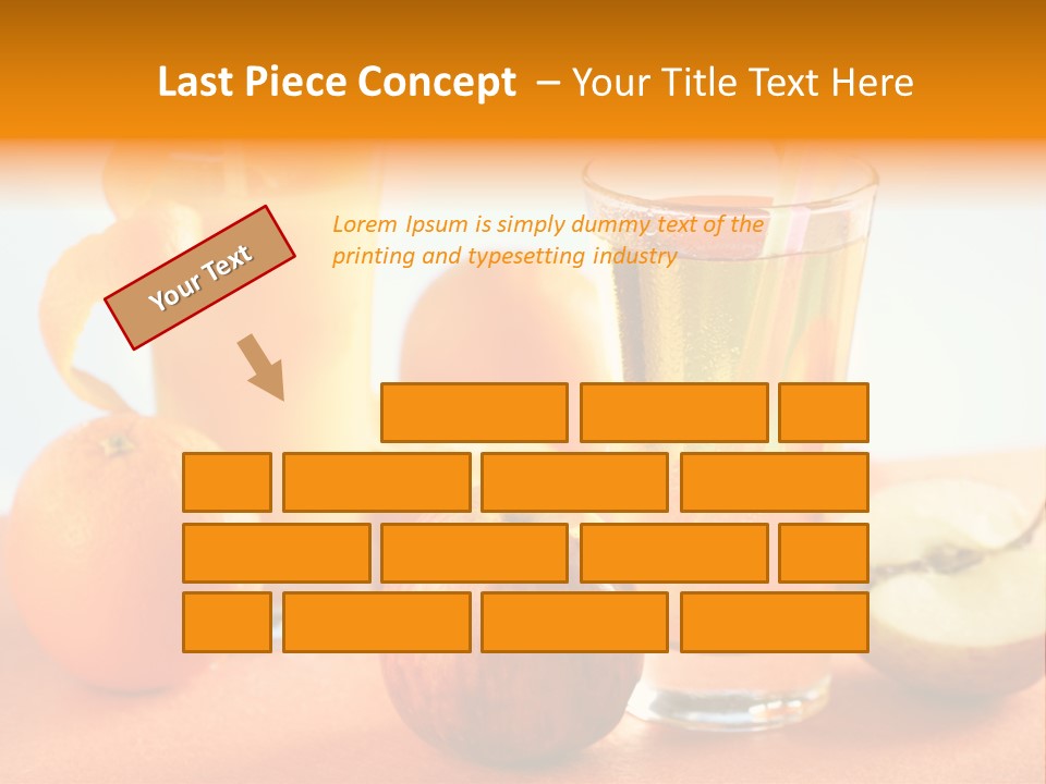 Orange Juice Vitamin Healthy PowerPoint Template