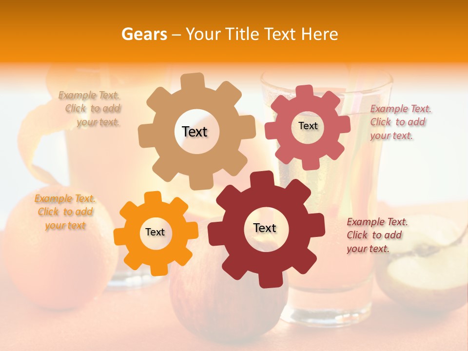 Orange Juice Vitamin Healthy PowerPoint Template