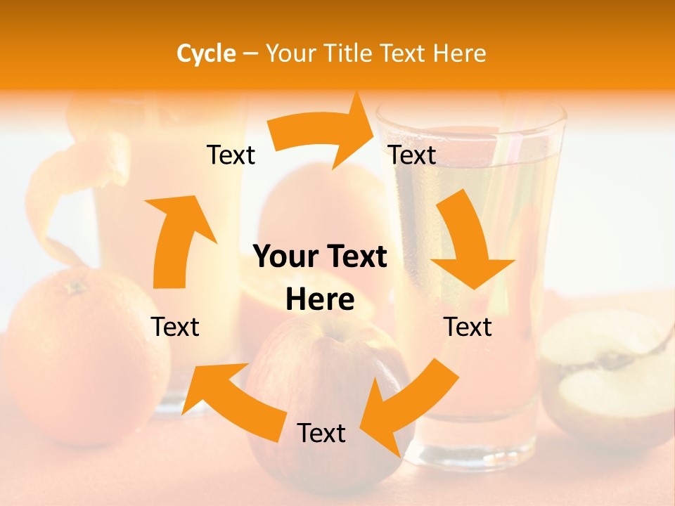 Orange Juice Vitamin Healthy PowerPoint Template