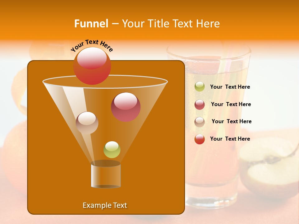 Orange Juice Vitamin Healthy PowerPoint Template