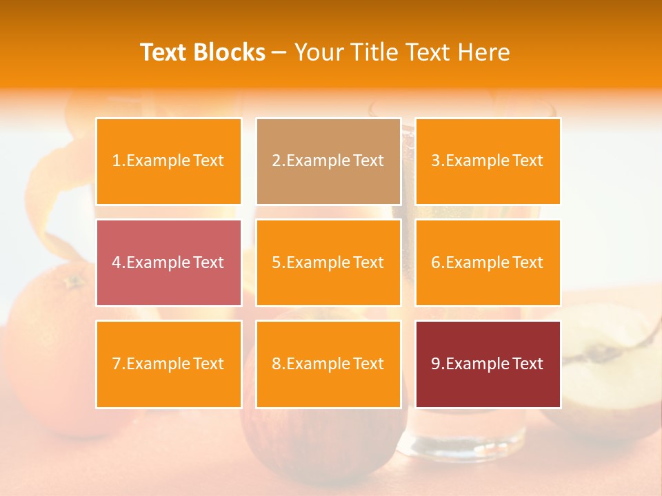 Orange Juice Vitamin Healthy PowerPoint Template