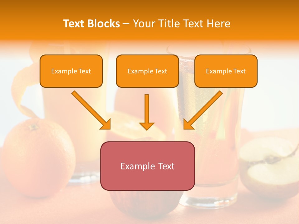 Orange Juice Vitamin Healthy PowerPoint Template