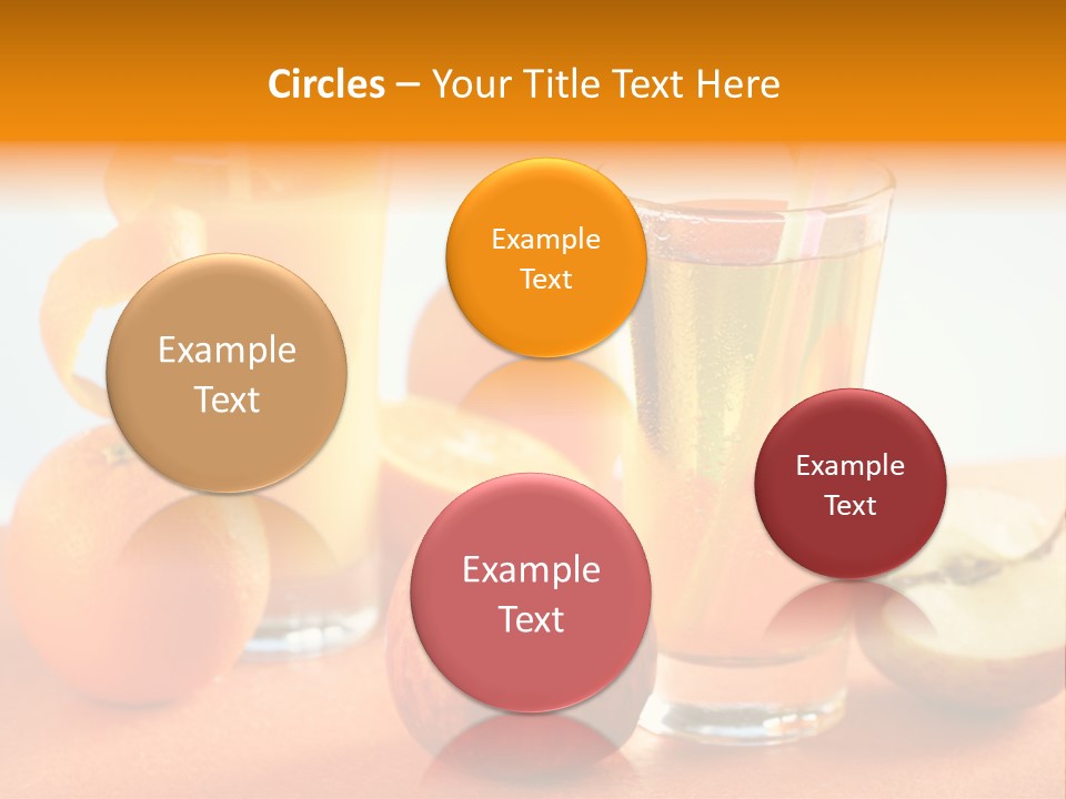 Orange Juice Vitamin Healthy PowerPoint Template