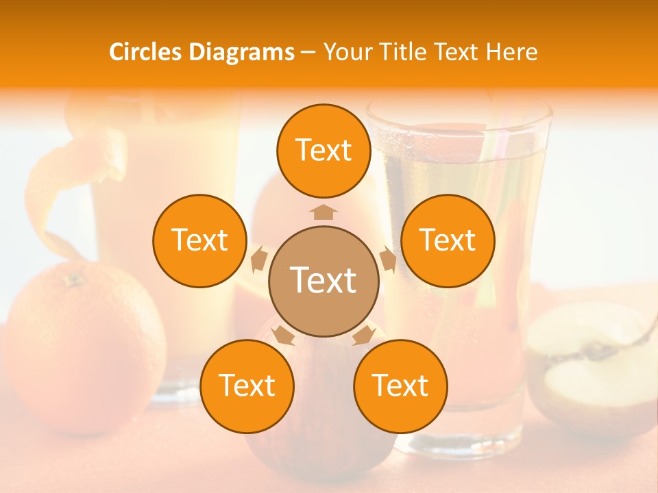 Orange Juice Vitamin Healthy PowerPoint Template