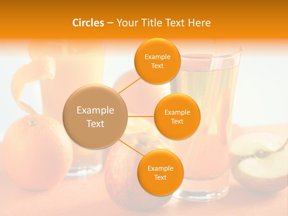 Orange Juice Vitamin Healthy PowerPoint Template