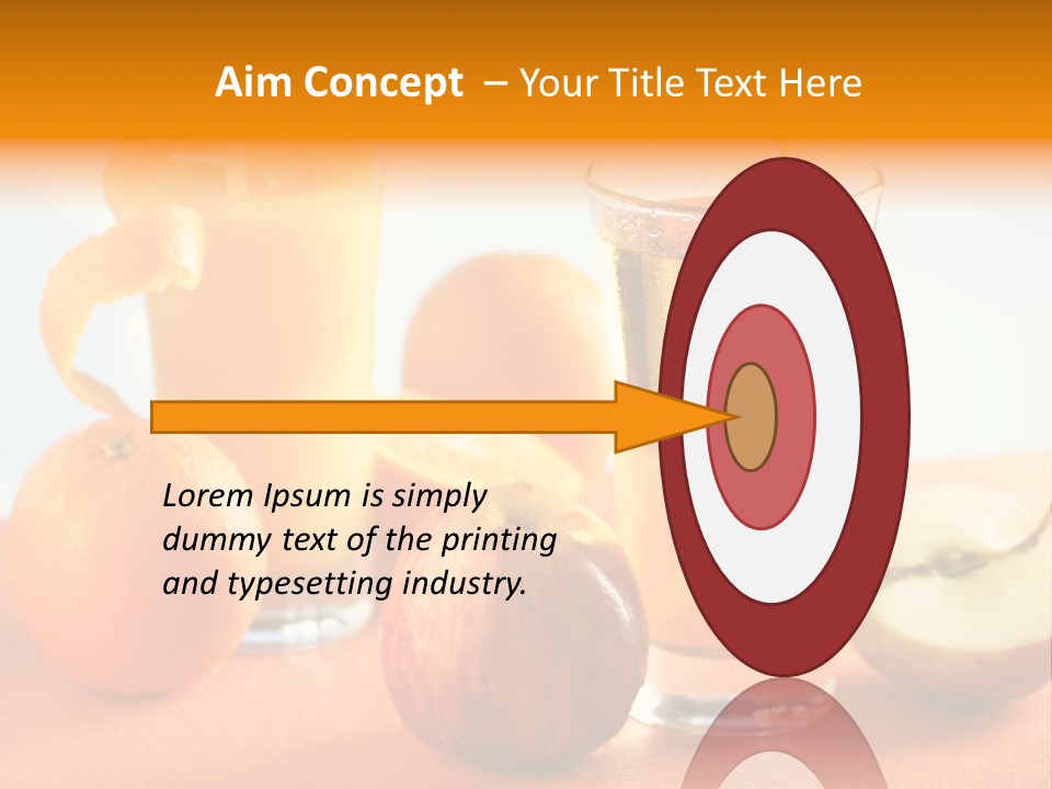 Orange Juice Vitamin Healthy PowerPoint Template