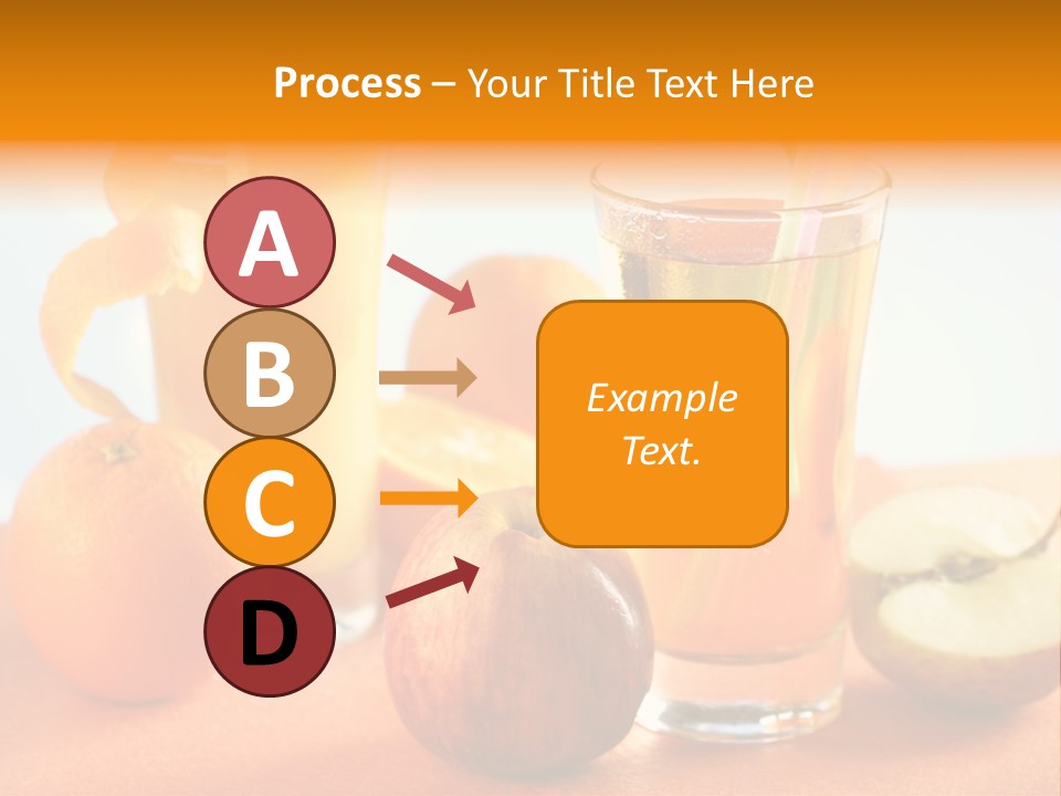 Orange Juice Vitamin Healthy PowerPoint Template