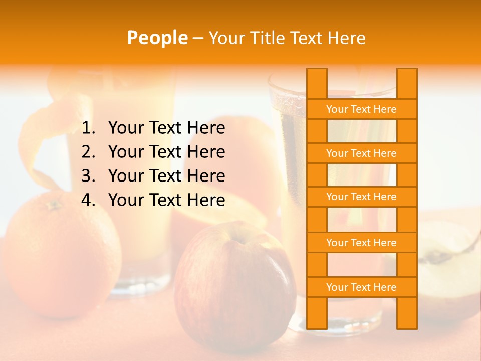 Orange Juice Vitamin Healthy PowerPoint Template